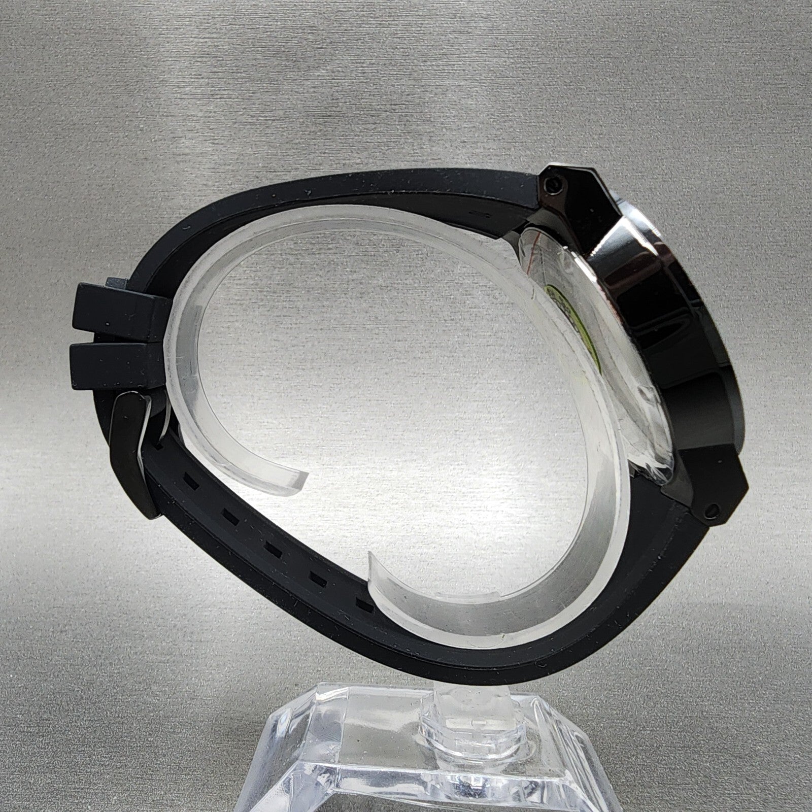 Movado Bold Fusion Watch Men 42mm Black Dial Black Tone Date Round Resin 36008399