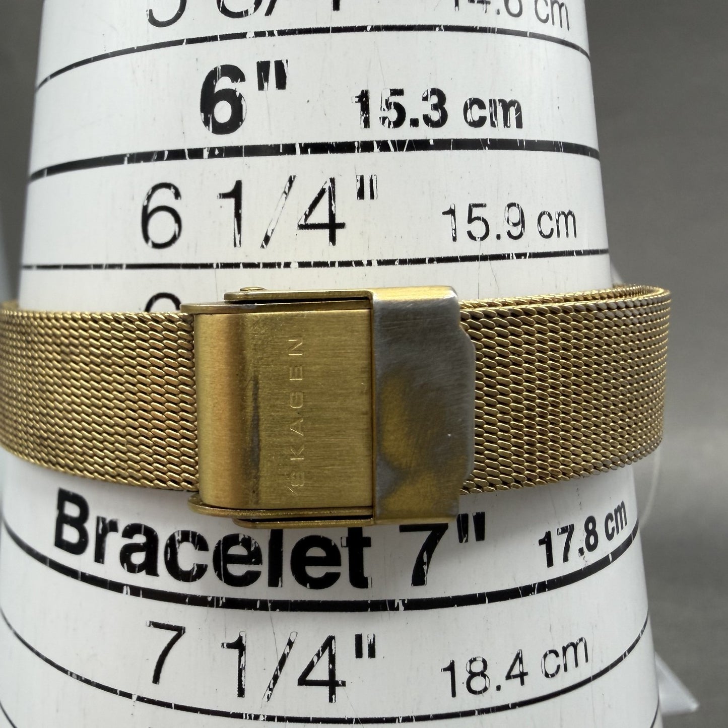 Skagen Watch Women 25mm Champagne Dial Gold Tone Round 893XSGG New Battery10