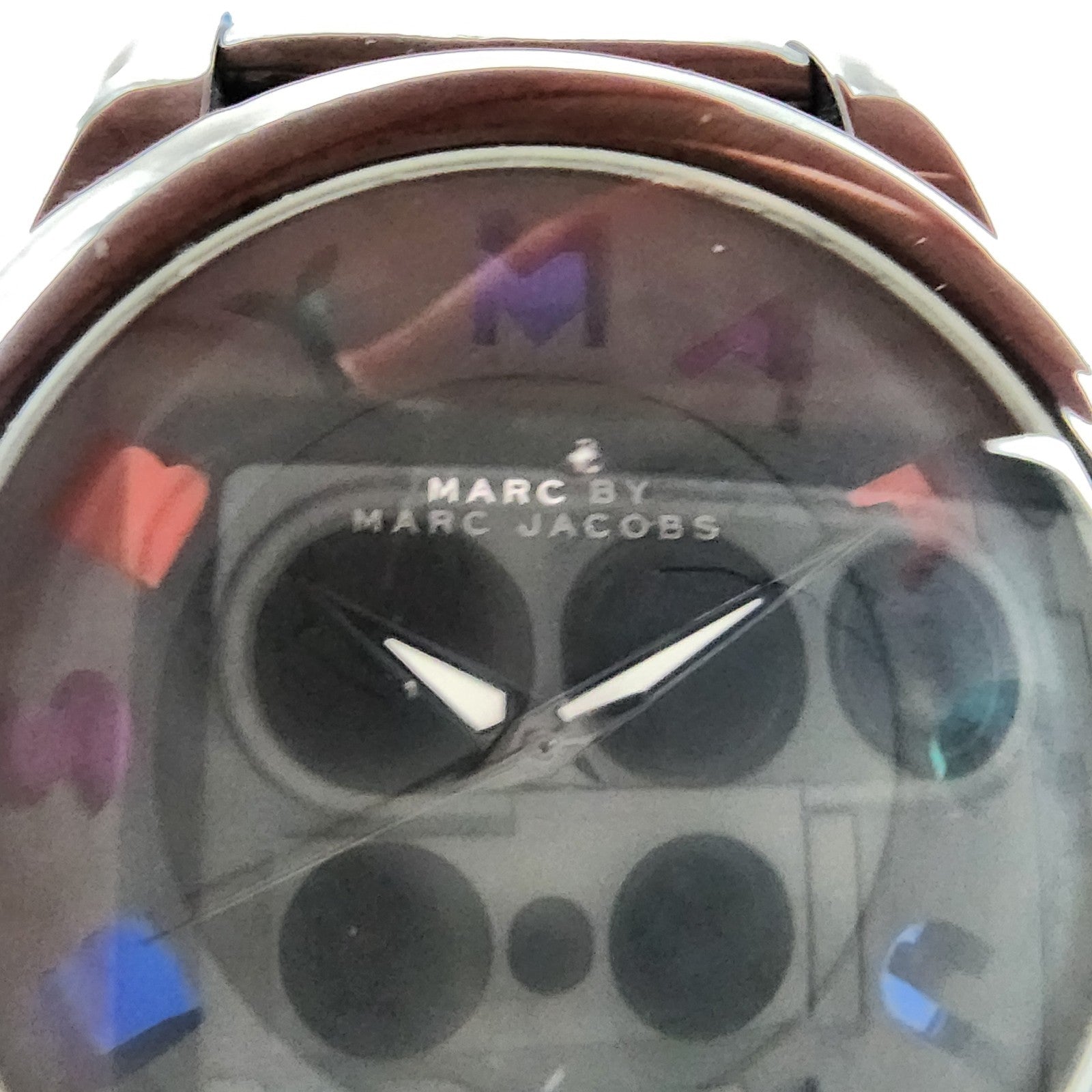 Marc By Marc Jacobs Watch Women 40mm Black Dial Black Tone Round New Battery2