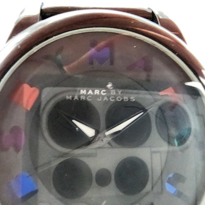 Marc By Marc Jacobs Watch Women 40mm Black Dial Black Tone Round New Battery2