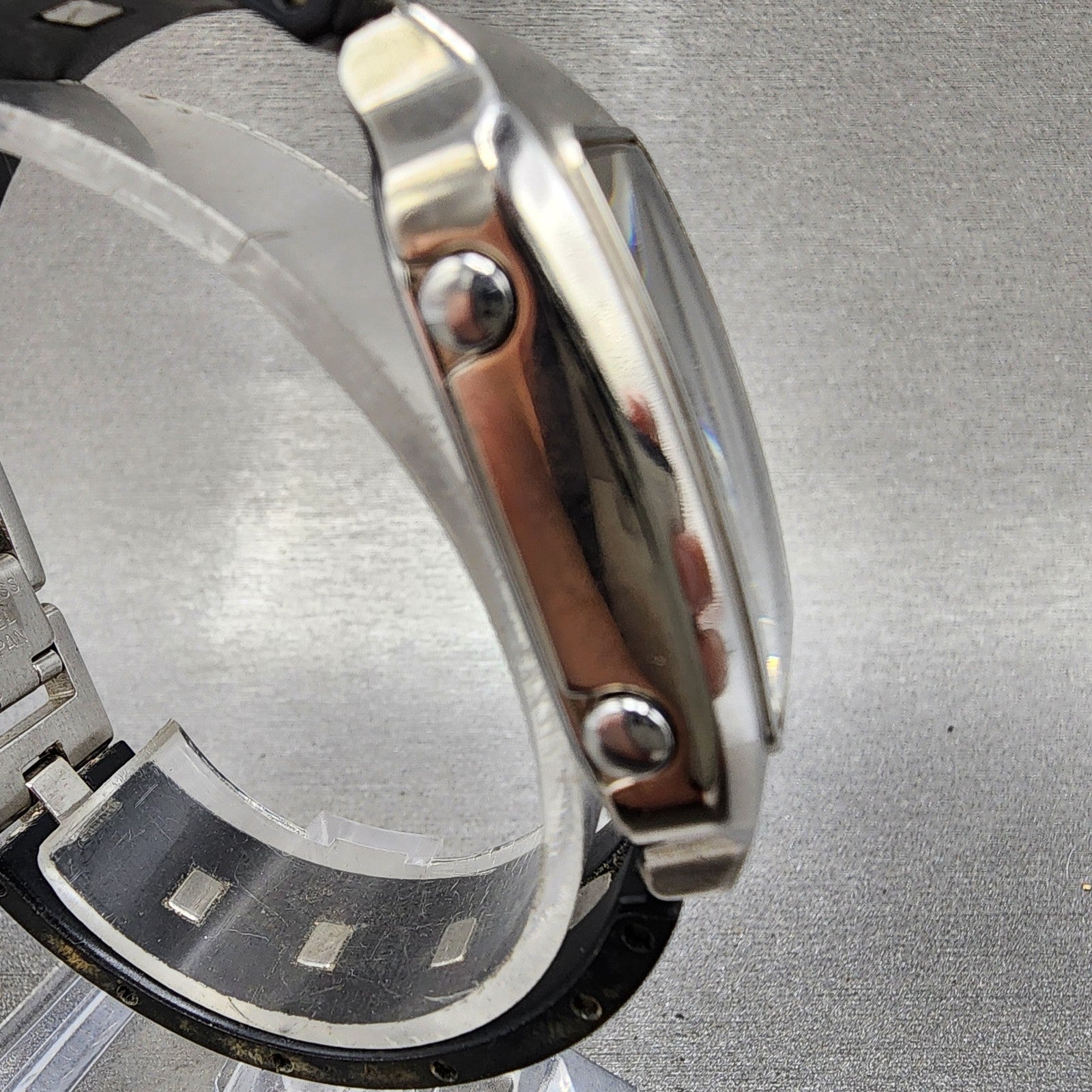 Casio Csterna Watch Women 25mm Digital Silver Tone Rectangle CSN022 New Battery4