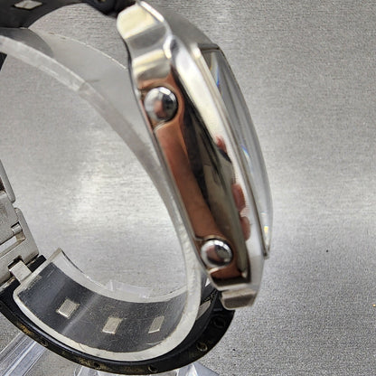 Casio Csterna Watch Women 25mm Digital Silver Tone Rectangle CSN022 New Battery4