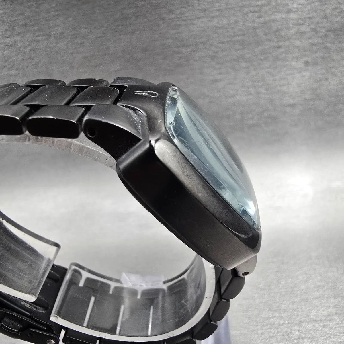 Nixon The Small Player Watch Women 33mm Black Dial Black Tone Rectangle New Batt3