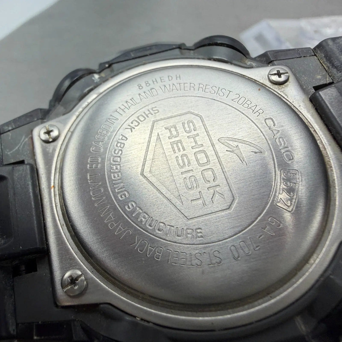 Casio G-Shock GA-700 Watch Men 53mm Analog Digital Black Alarm Chrono New Batt L9