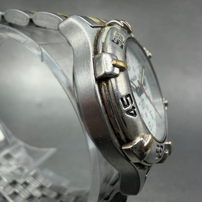Wenger SMT Design Watch Women 29mm White Dial Two Tone Daydate Round New Batt3