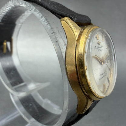 Seiko SeikoMatic Lady Watch Women 23mm Silver Dial Gold Tone Date Runs Vintage3