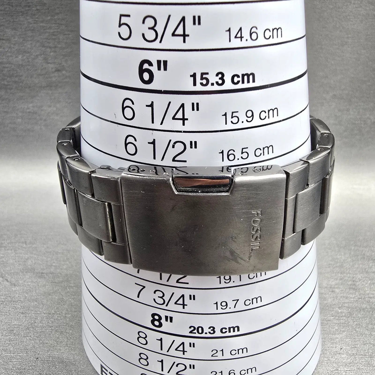 Fossil Machine Watch Men 45mm Gray Dial Gray Tone Chrono Date FS4662 New Battery9