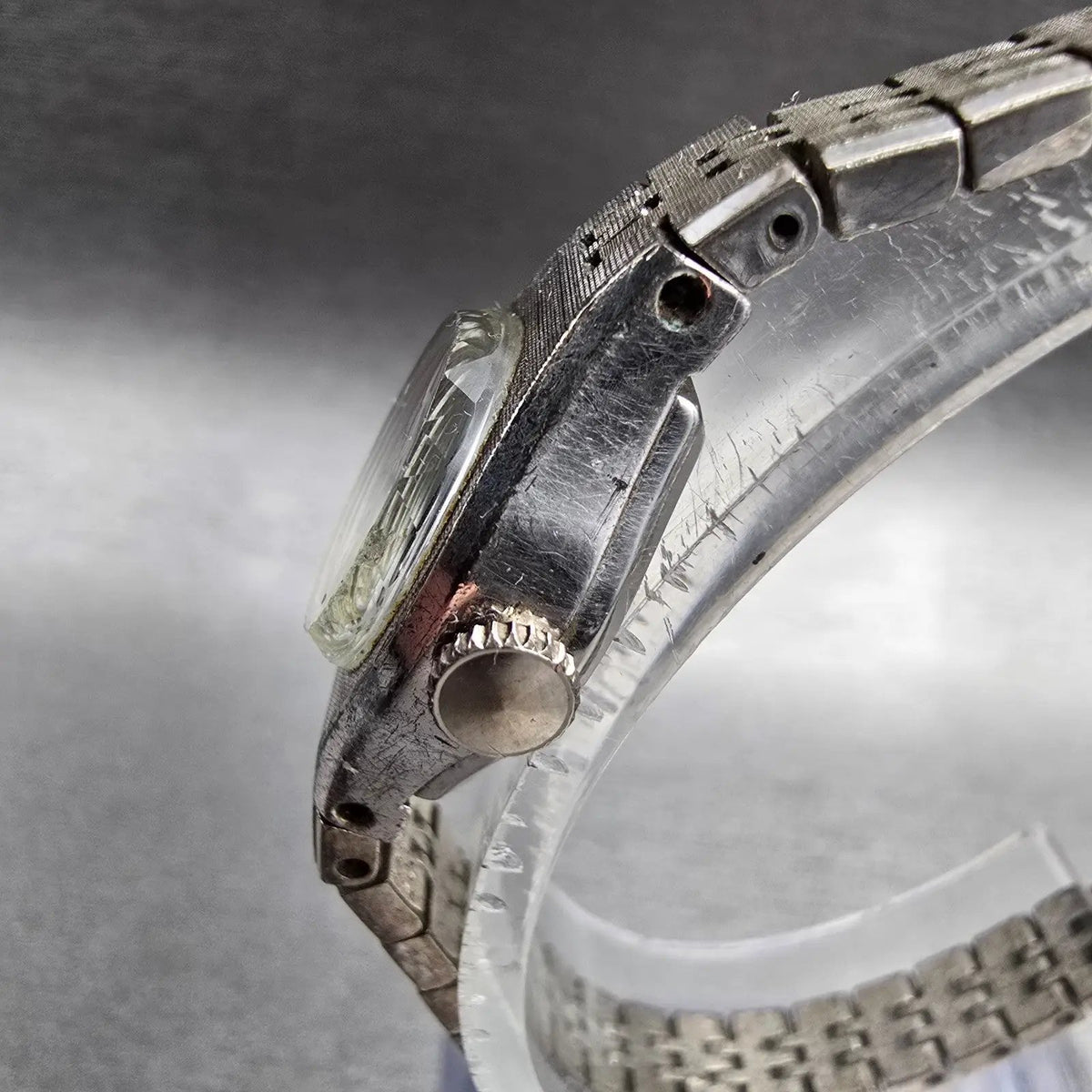 Seiko Watch Women 18mm Silver Dial Silver Tone Round 11-0330 Manual Wind Works K2