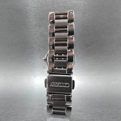 Citizen Eco-Drive Riva Watch Women 26mm MOP Dial Silver Gemmed E011-S043697 Runs7