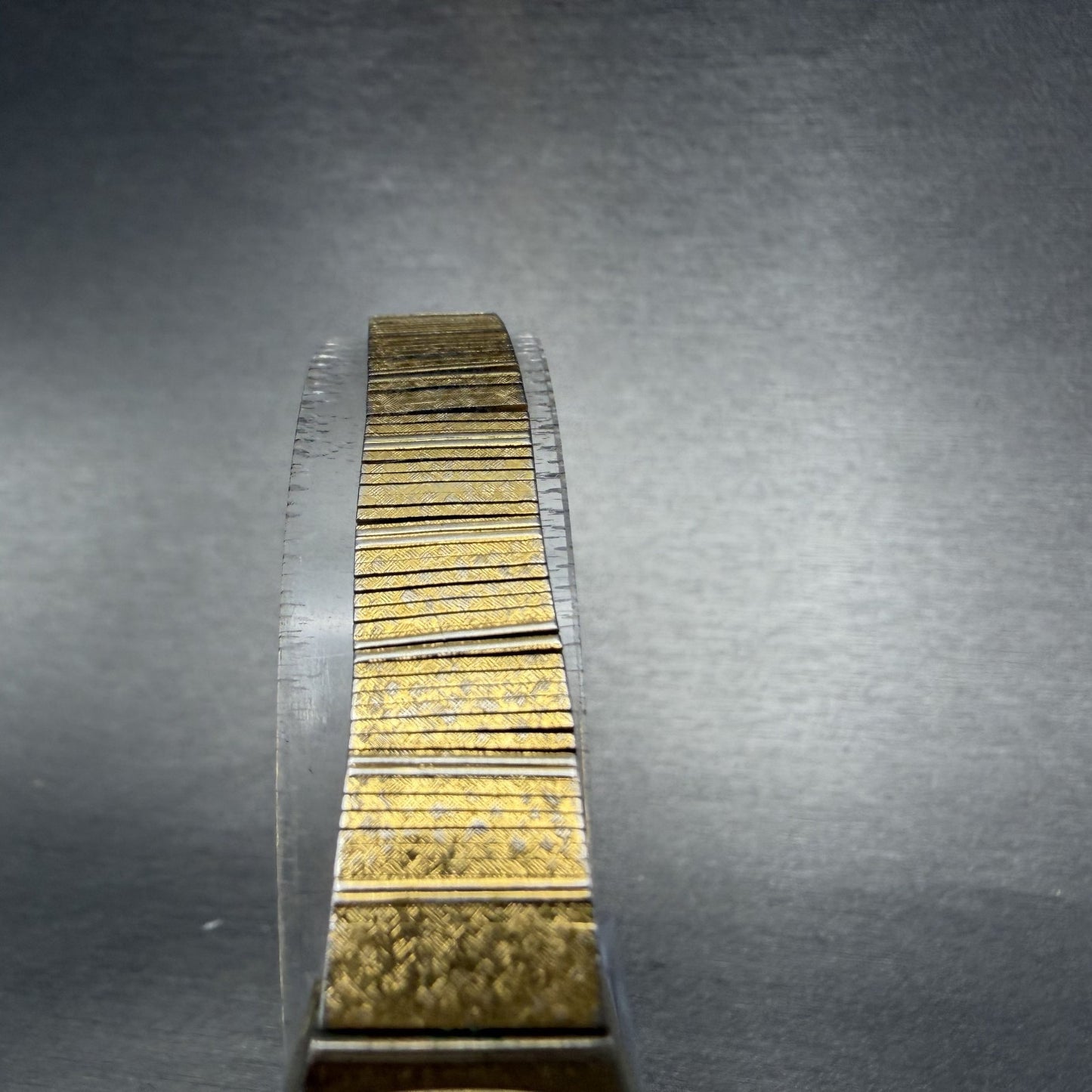 Seiko Watch Women 16mm Champagne Dial Gold Tone Hexagon 5420-5409 New Battery4