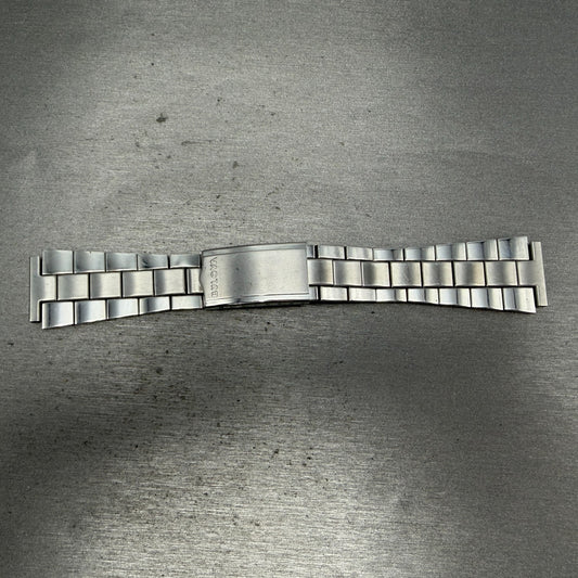 Bulova Bracelet 19mm Stainless Steel Duchess USA Vintage Tri folding Clasp0