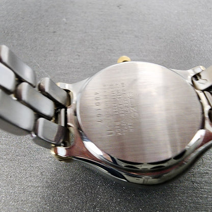 Seiko Exceline Watch Women 26mm White Dial Two Tone Round 3F310C40 New Battery10