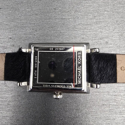 Michael Kors Harway Watch Women 24mm Silver Dial Silver Tank MK2599 New Battery10