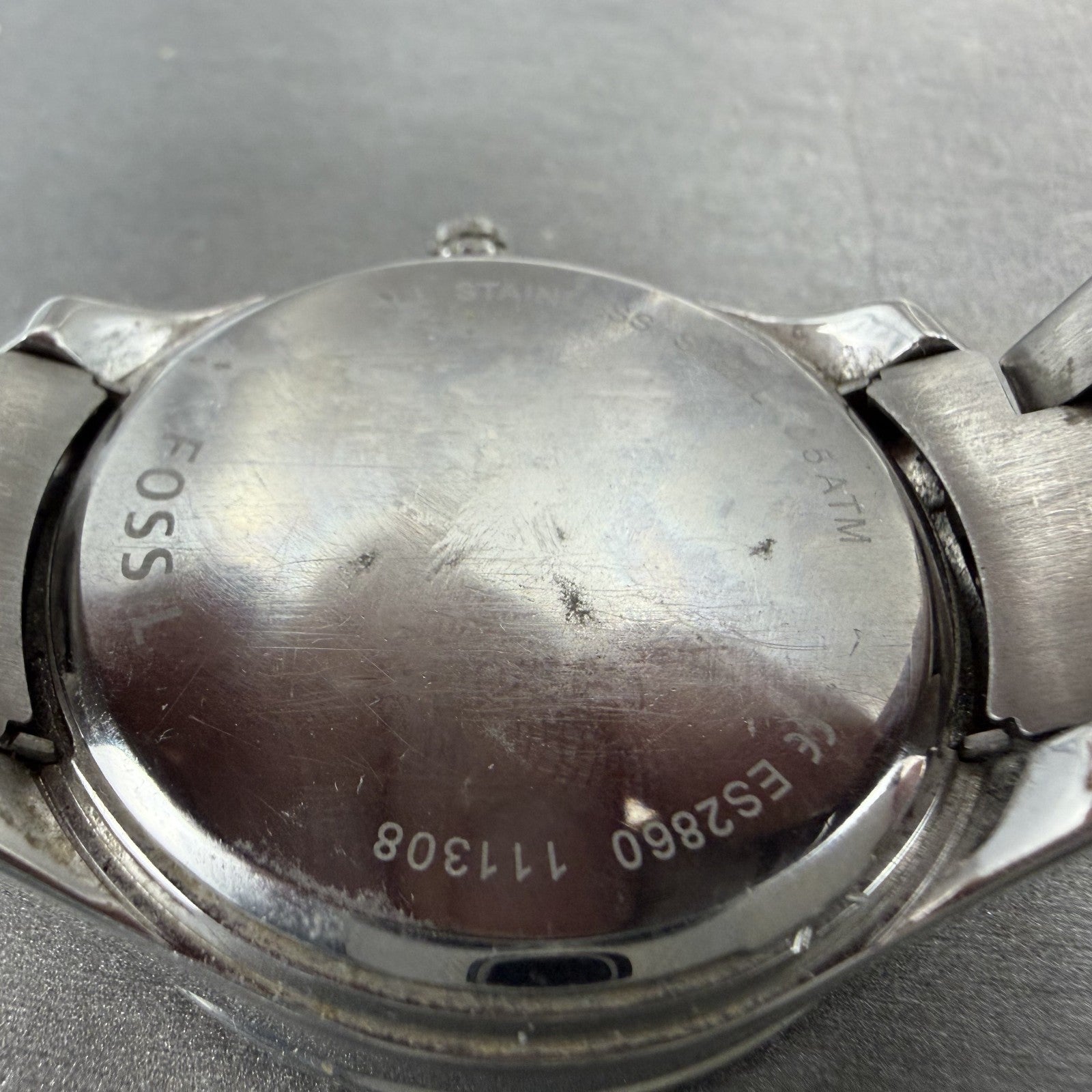 Fossil Stella Watch Women 38mm MOP Dial Steel Daydate ES2860 Round New battery9