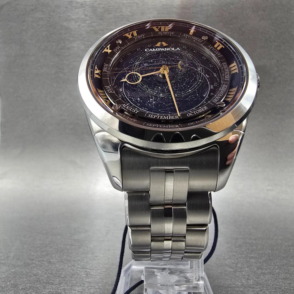 Citizen Campanola Cosmosign Watch Men 44mm Blue Dial Steel AO4010-51M7