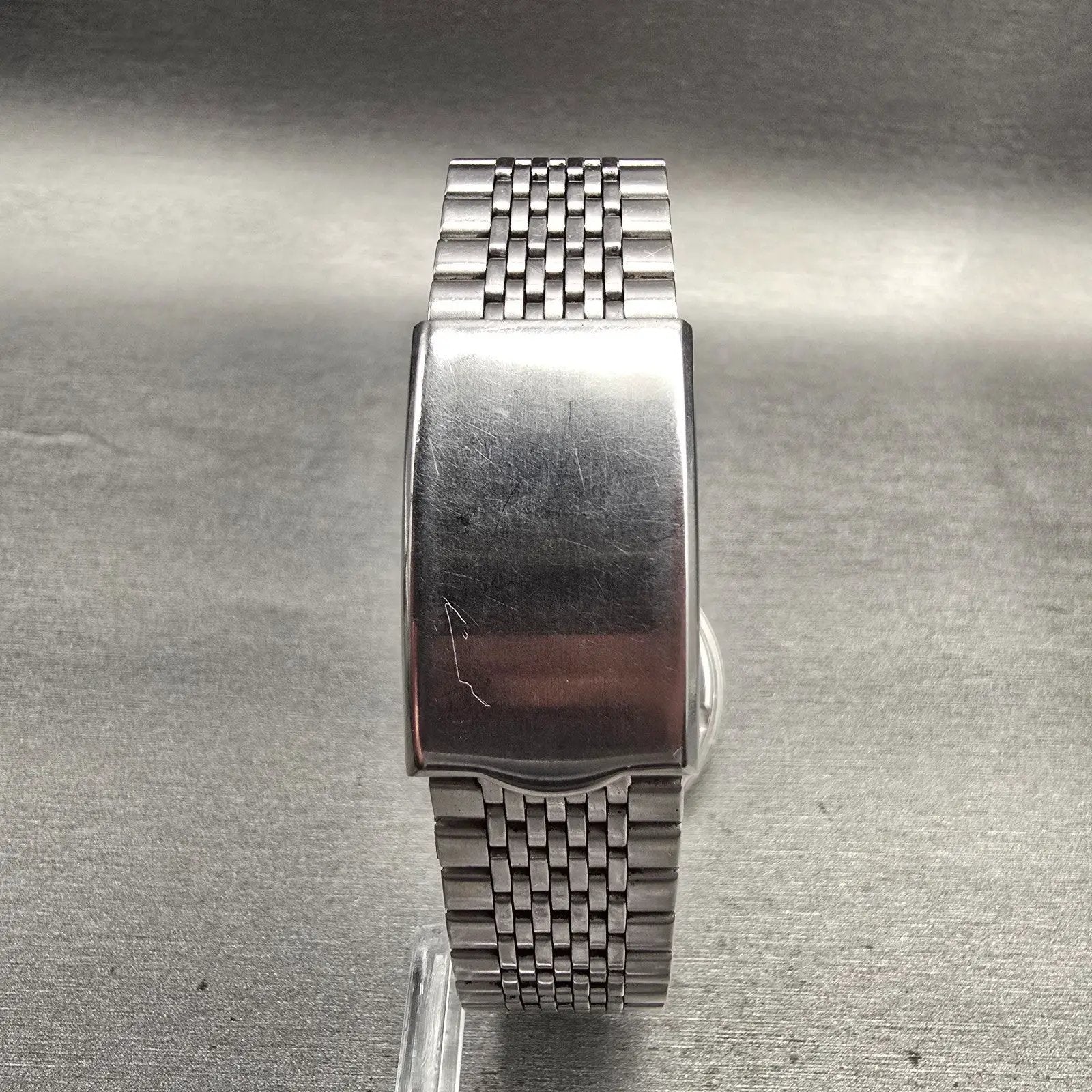 Seiko Spirit Watch Men 33mm Silver Dial Silver Tone Date Round 5E32-6A40 New Bat7