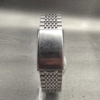 Seiko Spirit Watch Men 33mm Silver Dial Silver Tone Date Round 5E32-6A40 New Bat7