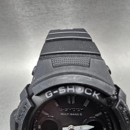 Casio G-Shock AWG-M100B Watch Men 46mm Black Alarm Chrono Solar Works JP4