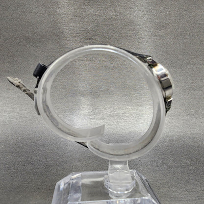 Seiko Solar Watch Women 15mm Silver Dial Silver Tone Manual Oval 100470 Runs8