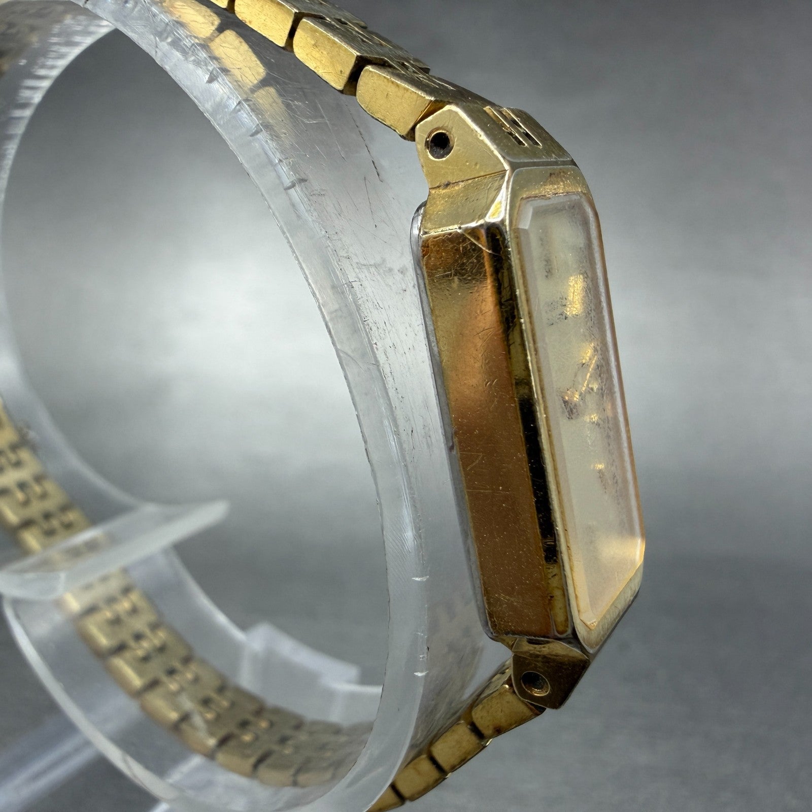 Seiko Watch Women 12mm Champagne Dial Gold Tone 1320-5029 New Battery Vintage 783