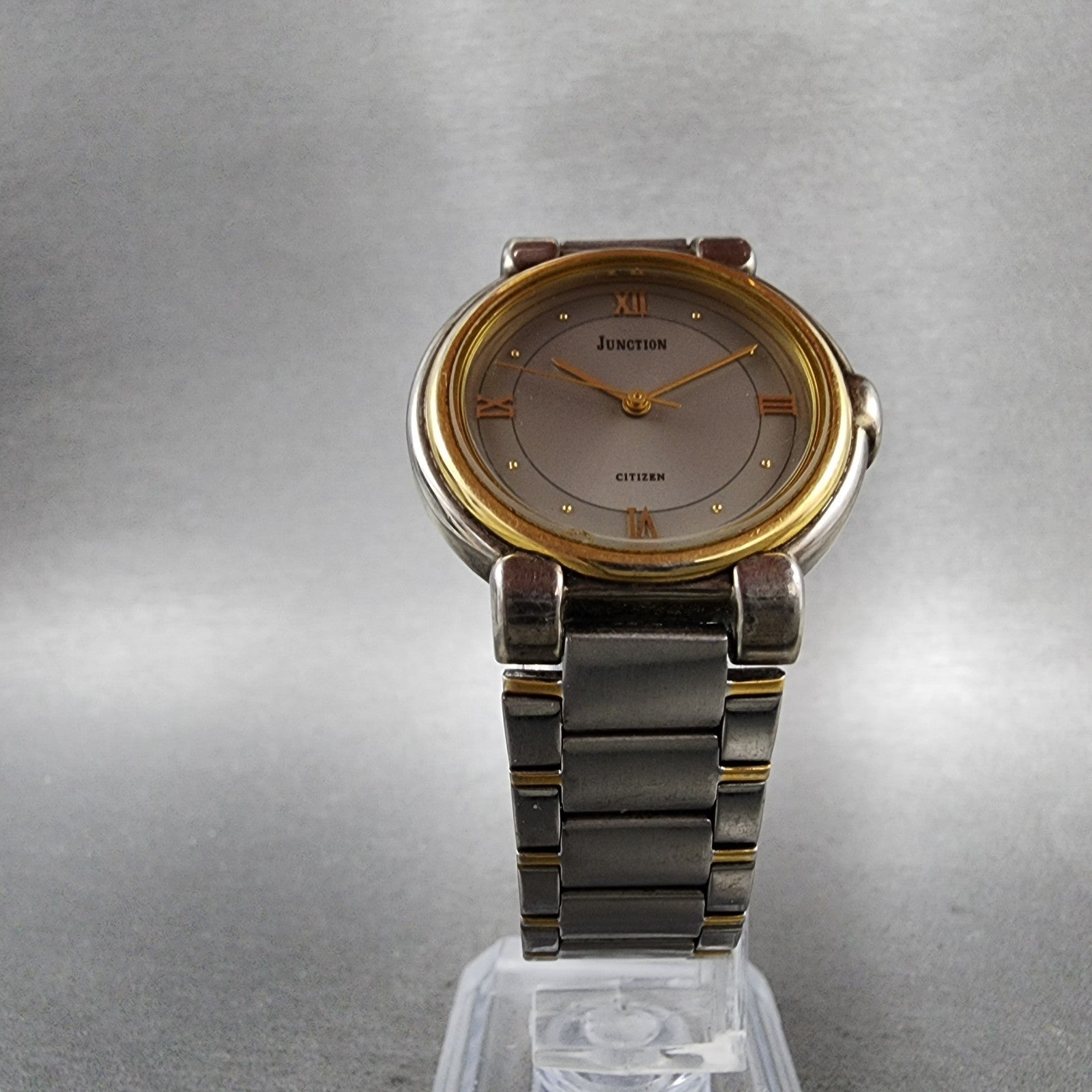 Citizen Junction Watch Unisex 31mm Gray Dial Two Tone Round 6031343573 New Batt5