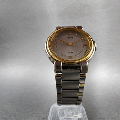 Citizen Junction Watch Unisex 31mm Gray Dial Two Tone Round 6031343573 New Batt5