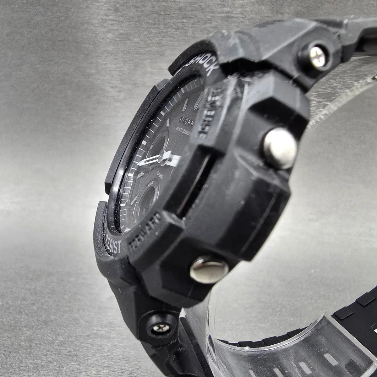 Casio G-Shock AWG-M100B Watch Men 46mm Black Alarm Chrono Solar Works JP2
