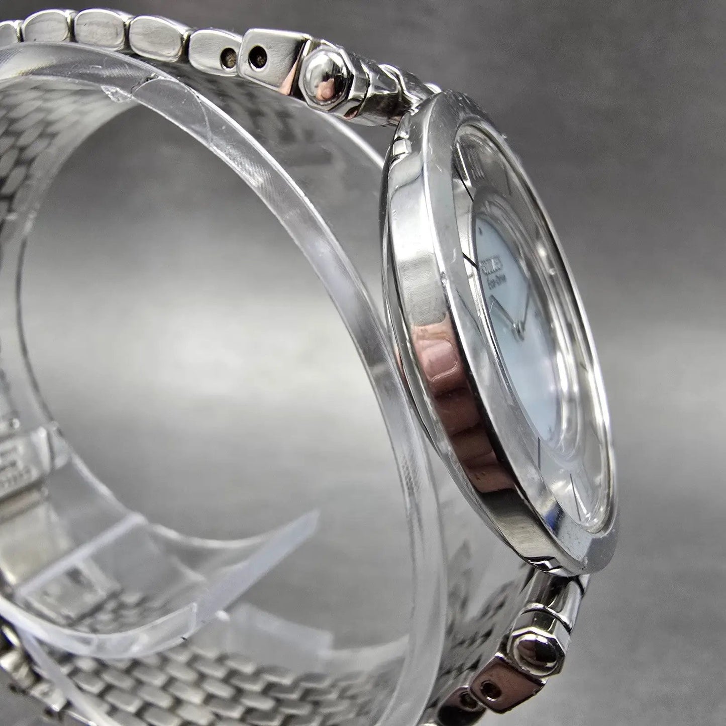 Citizen Eco-Drive Watch Women 28mm MOP Dial Silver Tone Round G670-S027616 Runs3