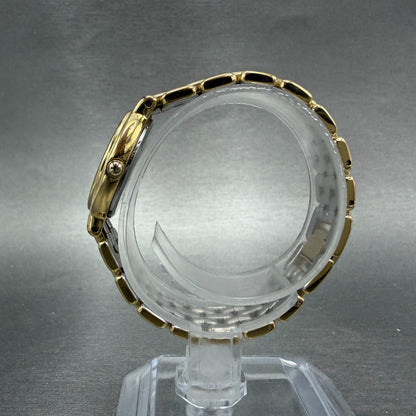 Seiko Creo Watch Women 24mm Champagne Dial Gold Tone Round 2P21-0C00 New Battery6