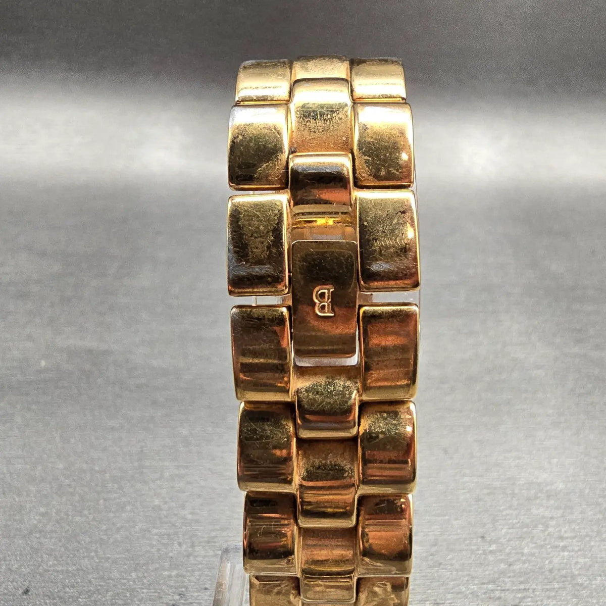 Bulova Tank Watch Women 18mm Black Dial Gold Tone Rectangle 97S73 New Battery7