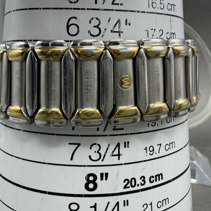 Movado Museum Watch Men 36mm Black Dial Two Tone Round 81.A1.881 New battery10