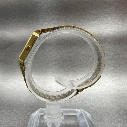 Seiko Watch Women 12mm Champagne Dial Gold Tone 1320-5029 New Battery Vintage 546