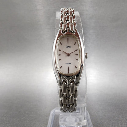 Citizen Opus Watch Women 16mm White Dial Silver Tone 5421F46908 New Battery5