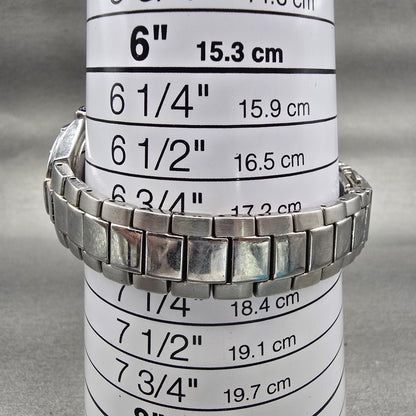 Seiko Watch Women 26mm Blue Dial Silver Tone Date Round 7N82-0BE0 New Battery8