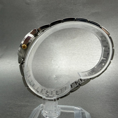 Seiko Watch Women 24mm Black Dial Two Tone Round 7N01-0BA0 New Battery Vintage6