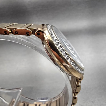 Citizen Eco-Drive Watch Women 30mm MOP Dial Gold Tone Gemmed E031-R007645 Works3