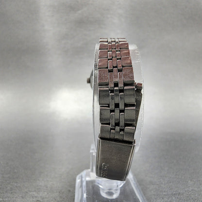 Seiko Automatic Watch Women 23mm Silver Dial Silver Tone Date 4205-0160 Runs
