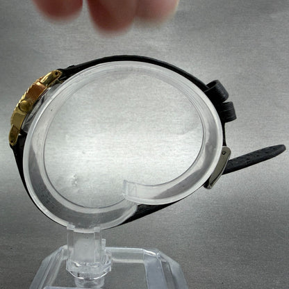 Seiko Watch Women 19mm Champagne Dial Gold Tone Oval 1421-5510 New Battery VTG 26