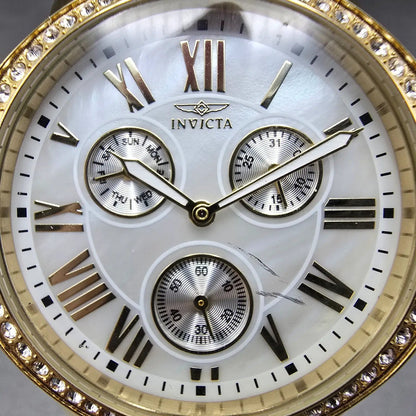 Invicta Angel Watch Women 40mm MOP Dial Two Tone  Daydate 15010 New Battery1