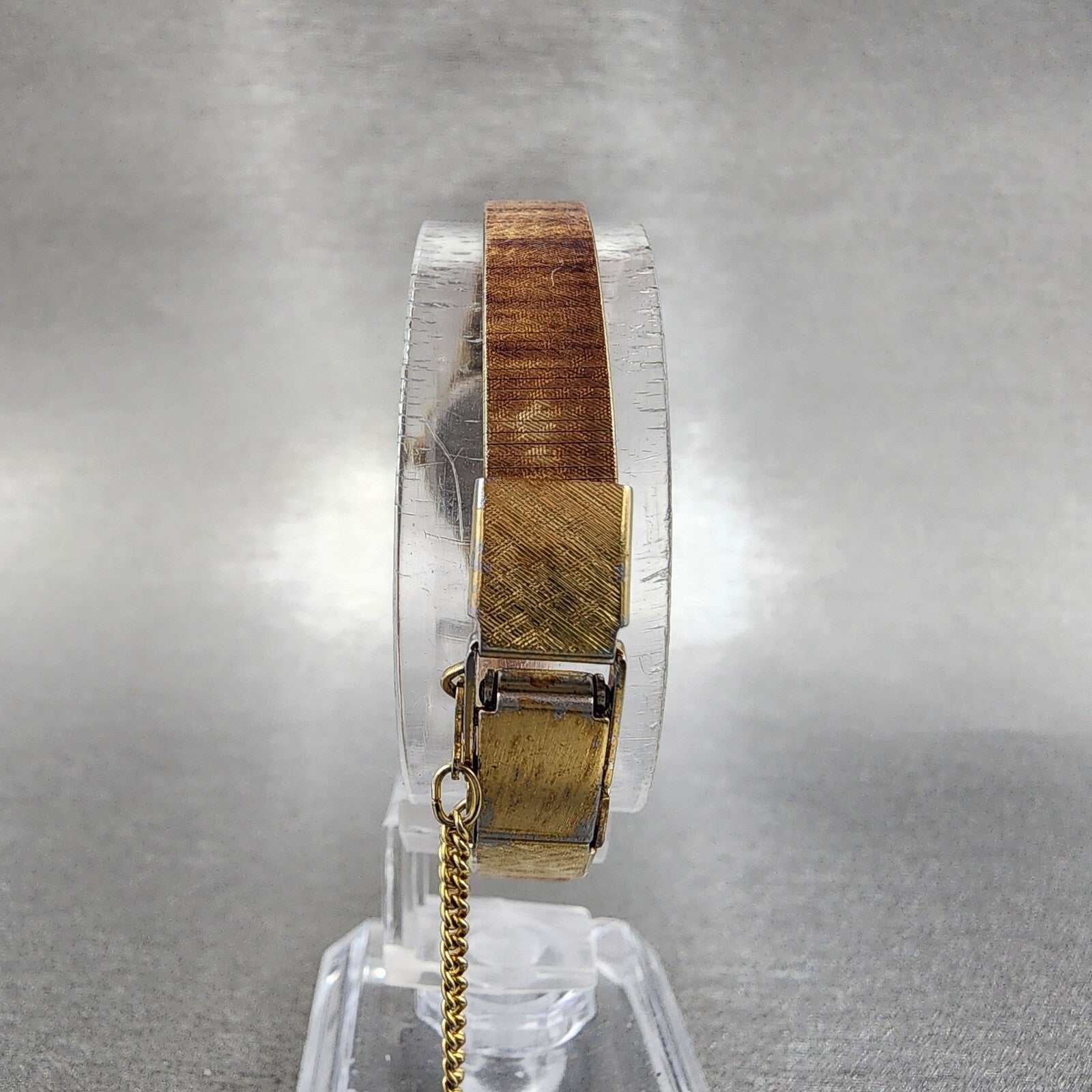 Seiko Watch Women 19mm Champagne Dial Gold Tone Octagon 23206810 New Battery7