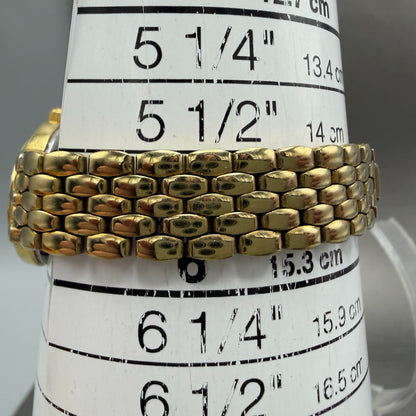 Citizen Watch Women 22mm Black Dial Gold Tone Round 1020-S54554 New Batterygf10