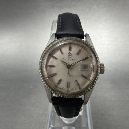 Citizen date Star Watch Women 25mm Silver Dial Silver Tone Date Manual Runs0