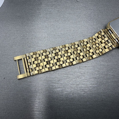 Seiko Tank Watch Men 26mm White Dial Gold Tone Date 7N225A10 New Battery READ!!13