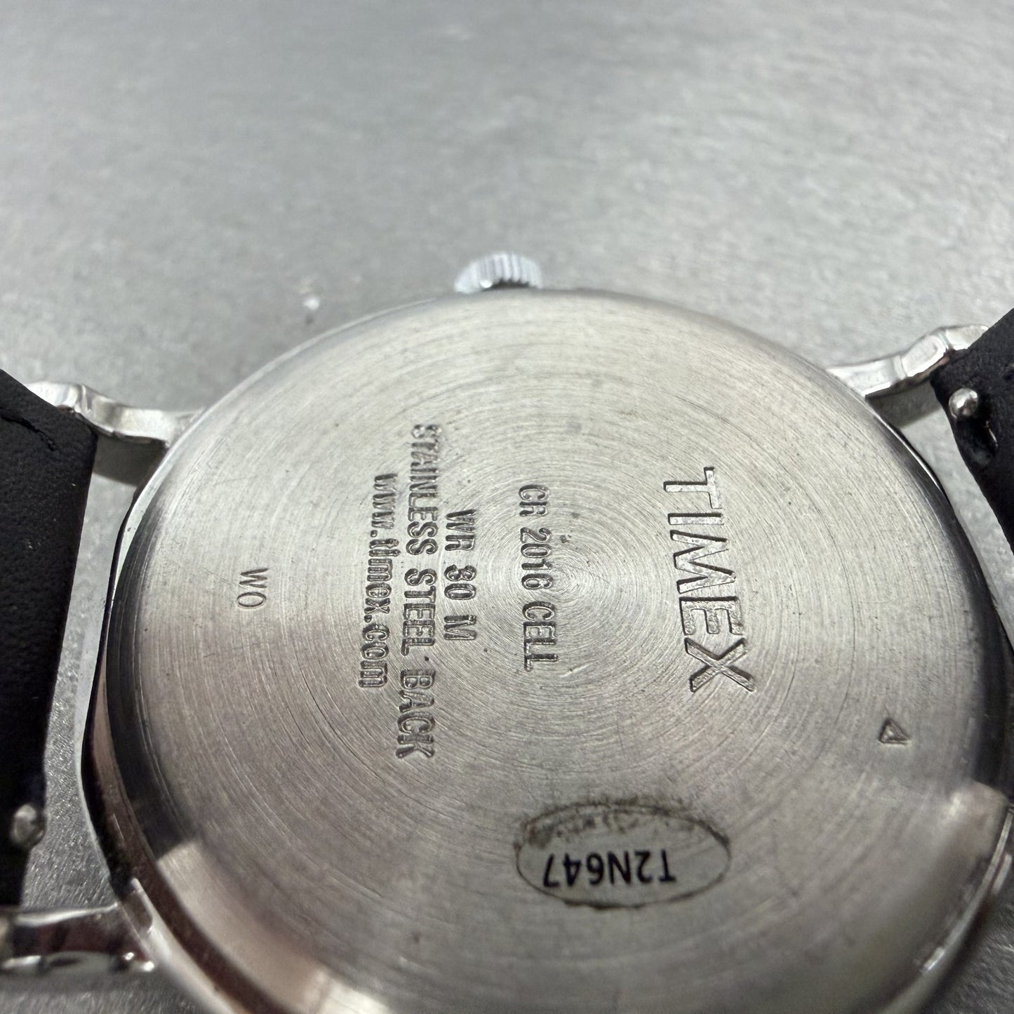 Timex Weekender Watch Men 38mm Black Dial Silver Tone Indiglo New Battery AB1239