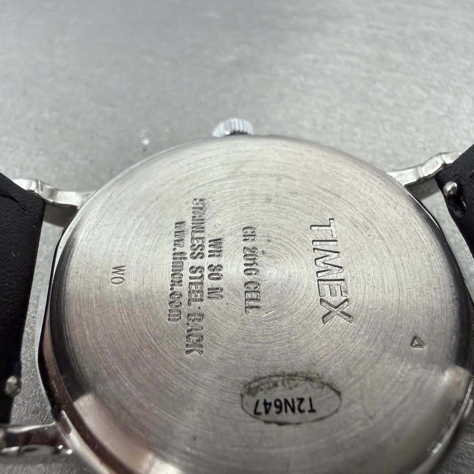 Timex Weekender Watch Men 38mm Black Dial Silver Tone Indiglo New Battery AB1239