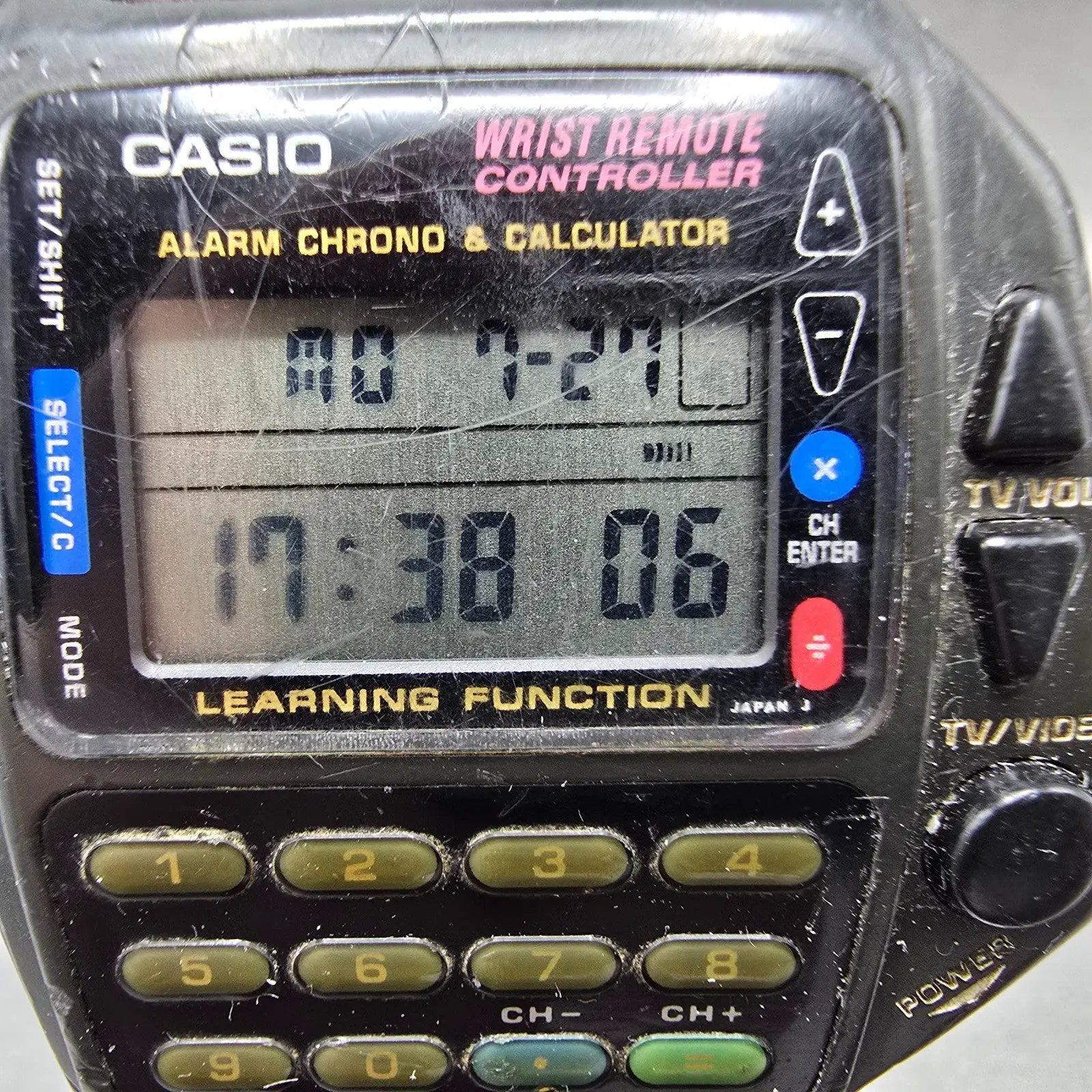 Casio CMD-40B Wrist Remote Controller Watch Men 43mm Black Calculator New Batt1