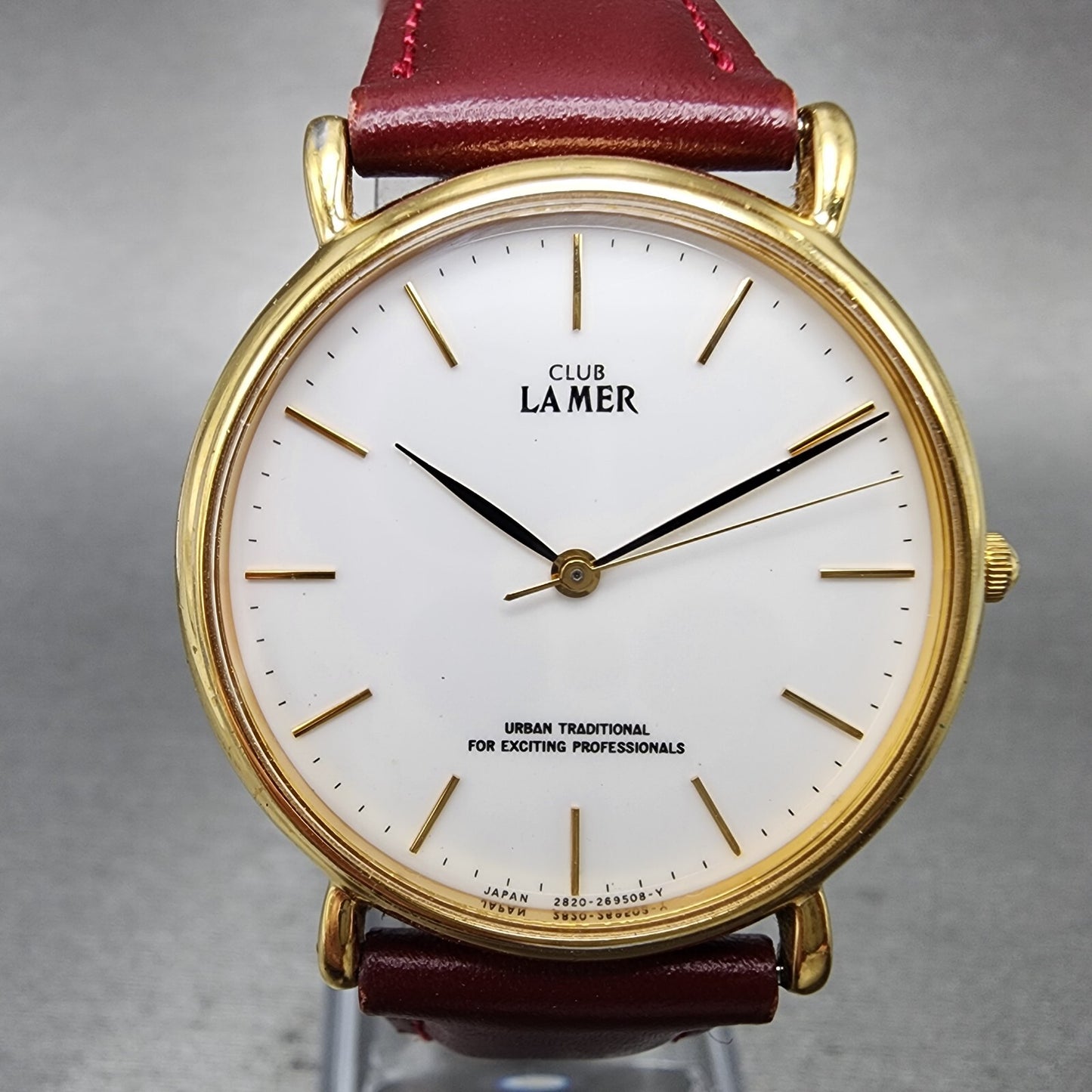 Citizen Club Lamar Watch Men 32mm White Dial Gold Tone Round 2830265343 New Bat1
