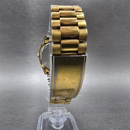 Seiko President Watch Men 36mm Champagne Dial Gold Tone READ!! 6923-8080 New Bat8