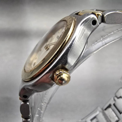 Seiko Presage Watch Women 26mm Ivory Dial Two Tone Date Round 3E29-0100 New Batt2
