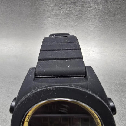 Adidas Calgary Digital Watch Men 50mm Black Gold Alarm Chronograph New Batt4